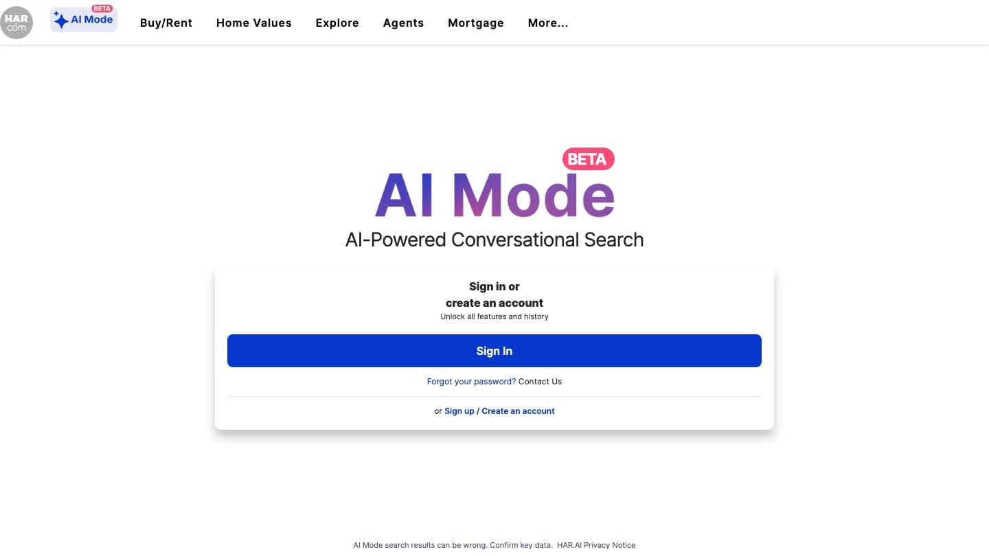 HAR AI Mode — Conversational Home Search — cover