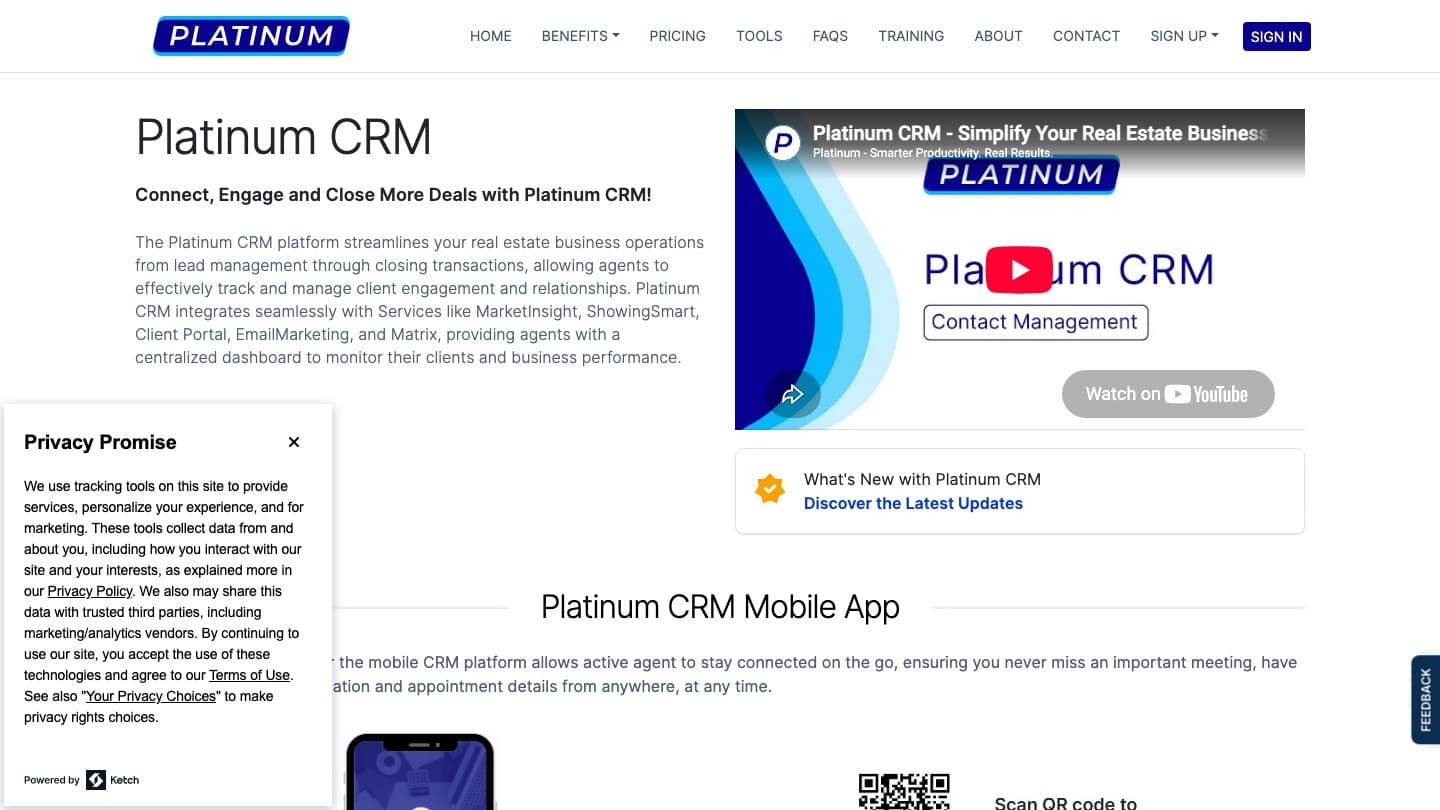 Platinum CRM by HAR — Web, iOS & Android — cover