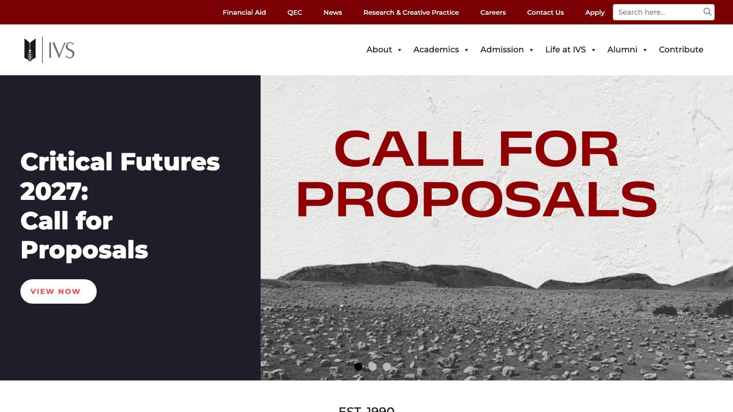 Indus Valley School (IVS) — Website & Admissions Portal — cover